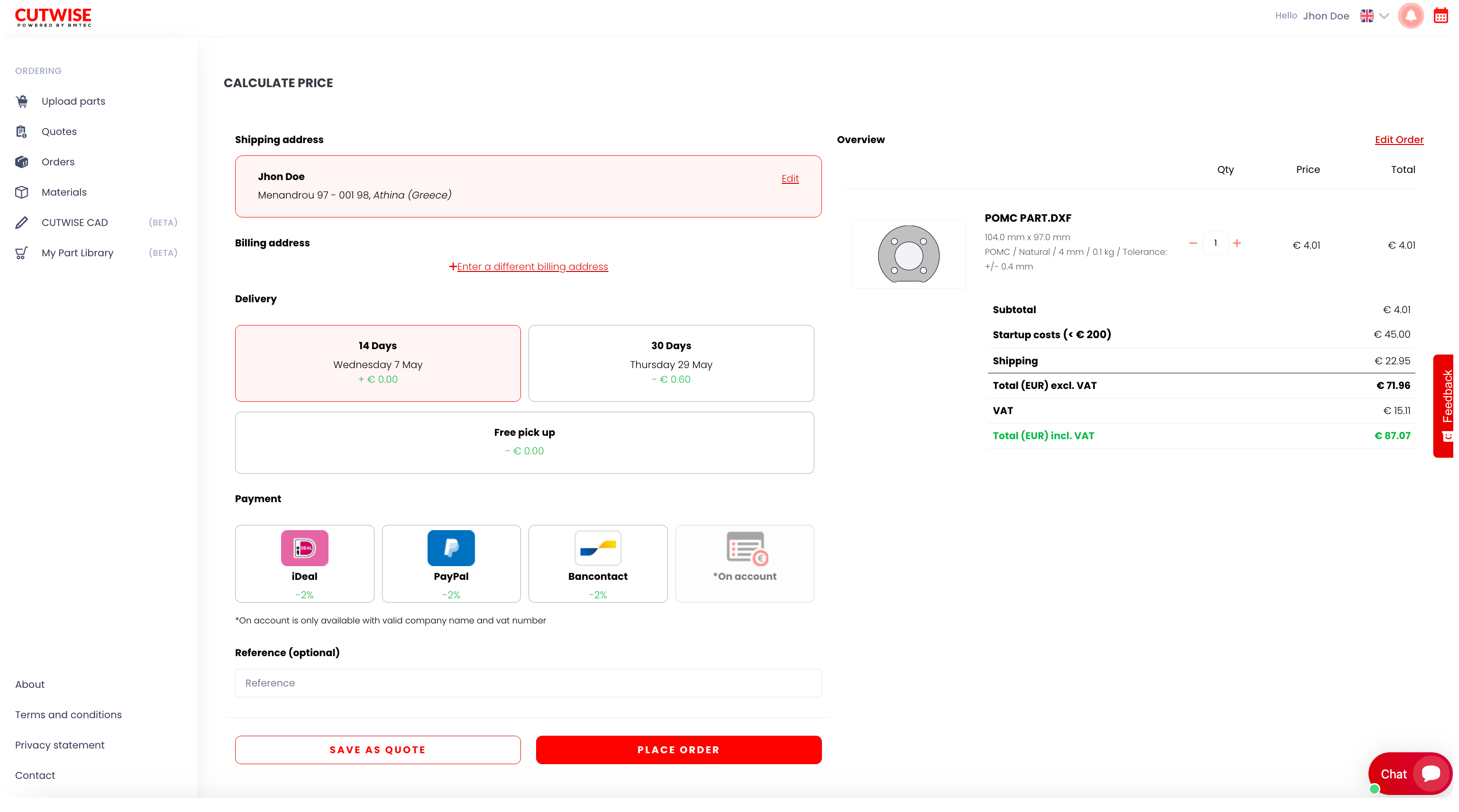cad order